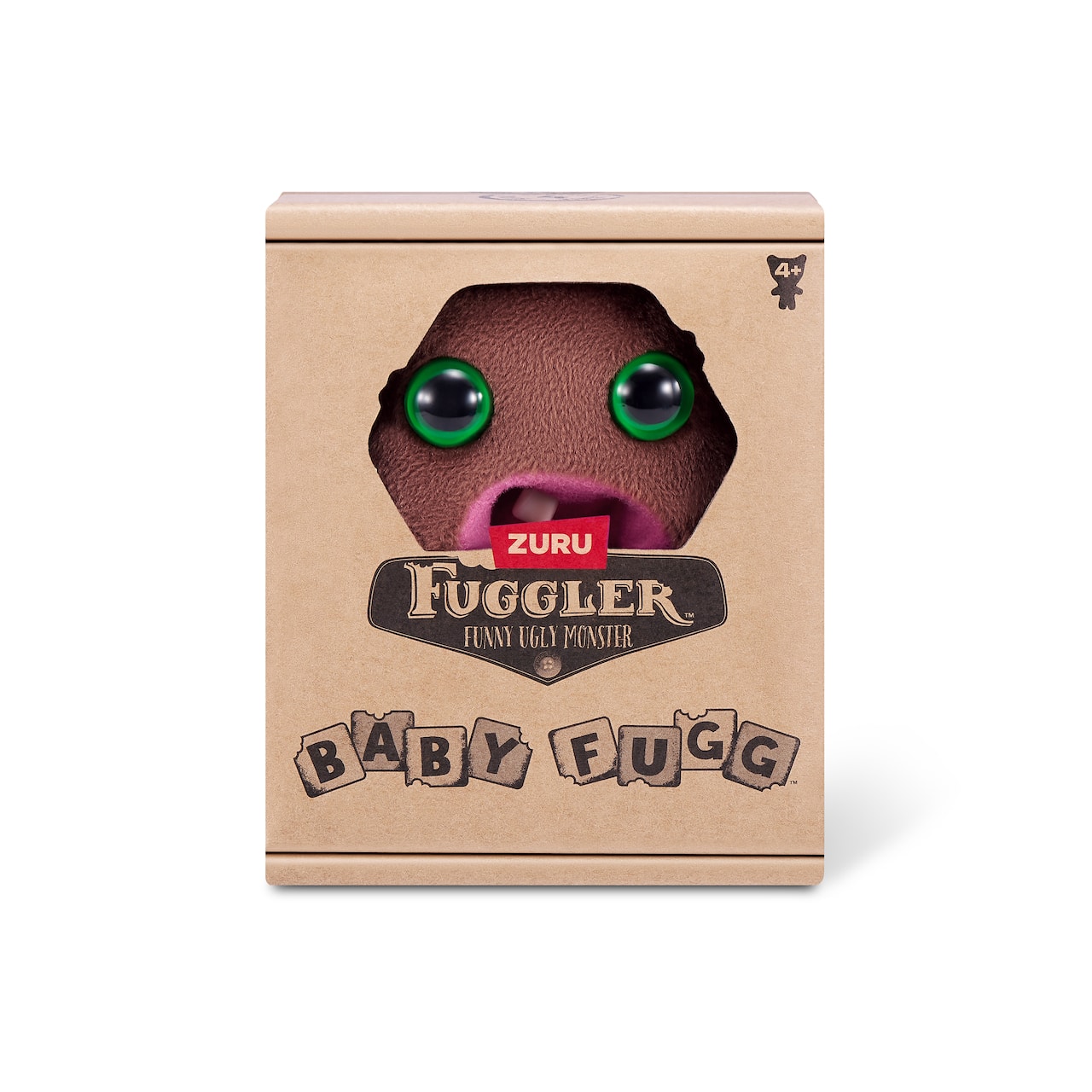 Fuggler™ Baby Fugg™ 3.5" Brown Hedge Grog Funny Ugly Monster Soft Plush